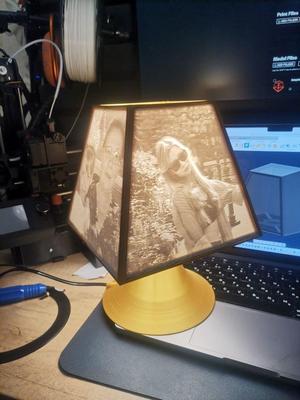 Lithophany lamp