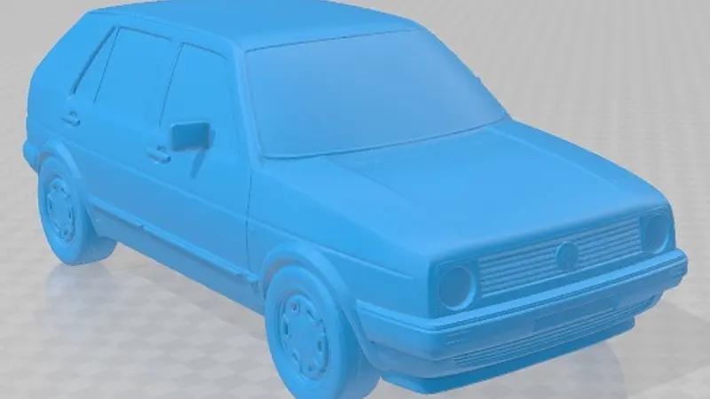 Volkswagen Golf Mk2 5 Door 1983 Printable Car