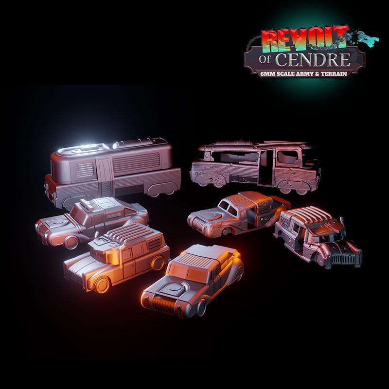 Revolt of Cendre – Civil car pack