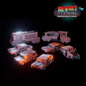 Revolt of Cendre – Civil car pack