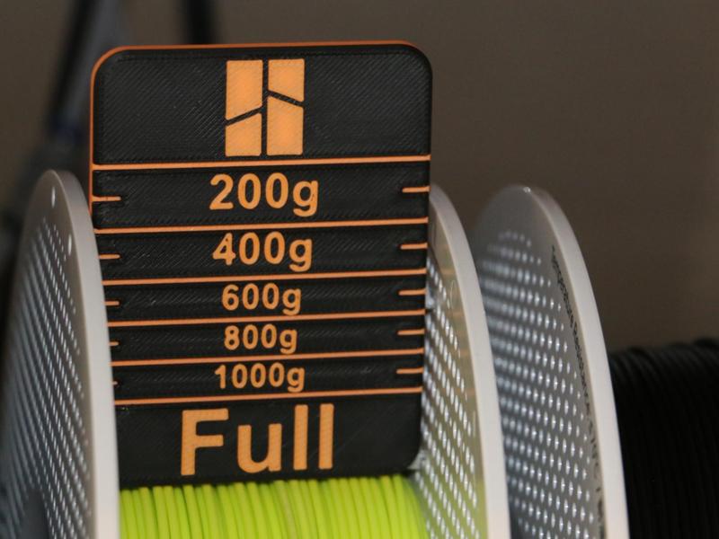 Filament spool gauge