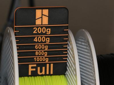 Filament spool gauge