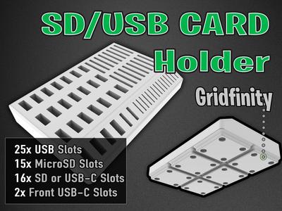 USB SD Card Holder – Gridfinity