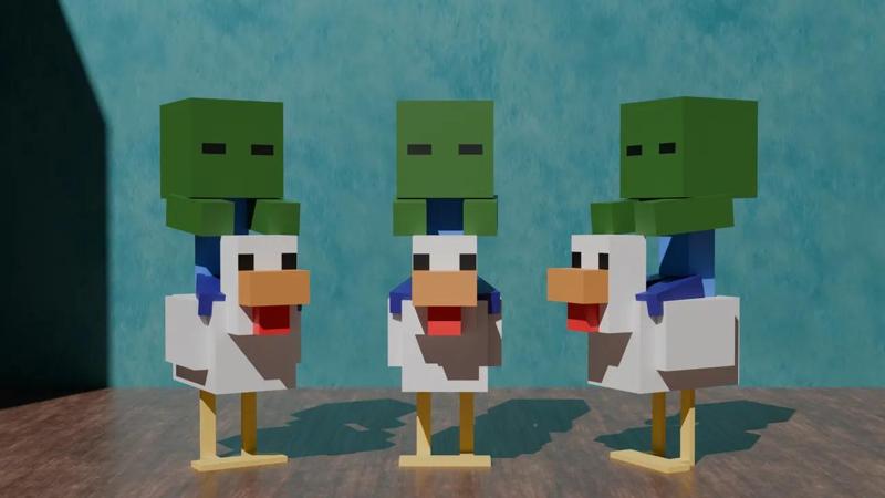 Chicken Jockey from Minecraft