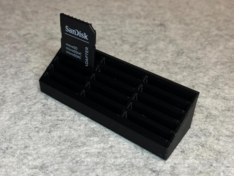Stand holder for 15 SD cards