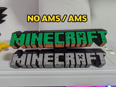 Minecraft Logo / Sign (NO AMS/AMS)