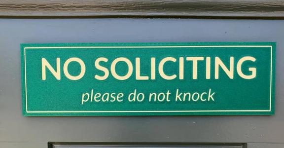 No Soliciting   
