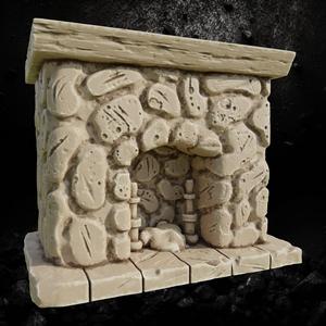 Stone Fireplace