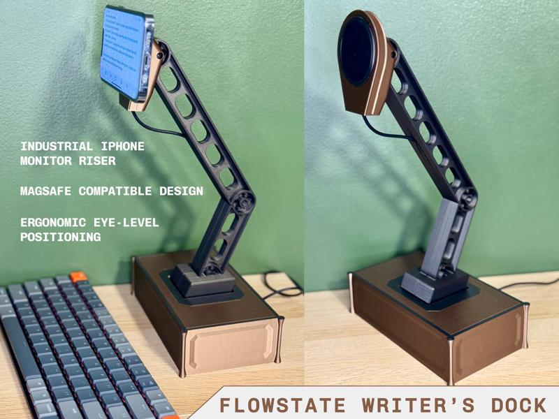 FlowState Writer’s Dock – Industrial Monitor Riser