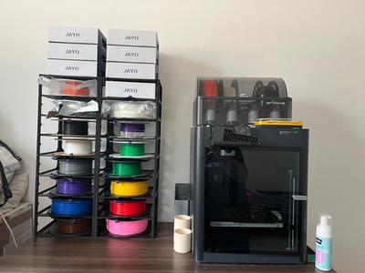 Growing Filament Spool Racking System