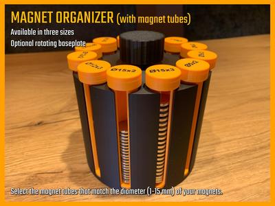 Magnet organizer (with magnet tubes)