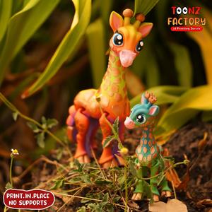CUTE FLEXI GIRAFFE & BABY GIRAFFE ARTICULATED