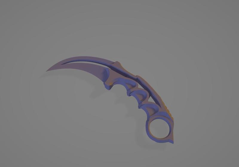 Karambit action knife