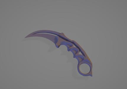 Karambit action knife