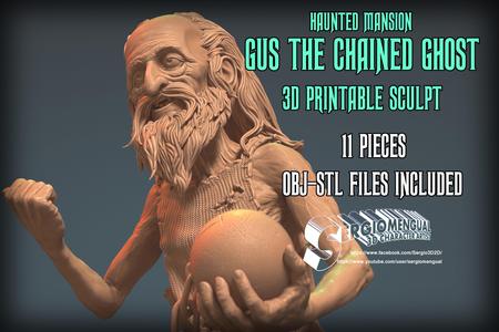 Haunted Mansion Gus The Chained Ghost 3D Printable Sculpt