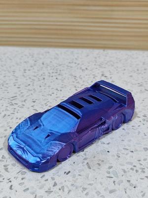 USB and SD Holder Ferrari F40 Low-Poly (Print-in-Place)