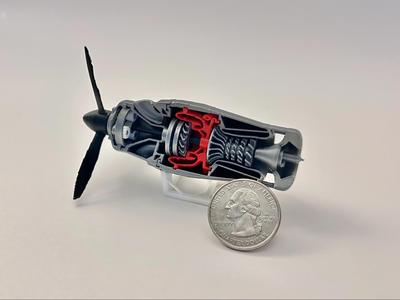 Mini TurboProp Jet Engine