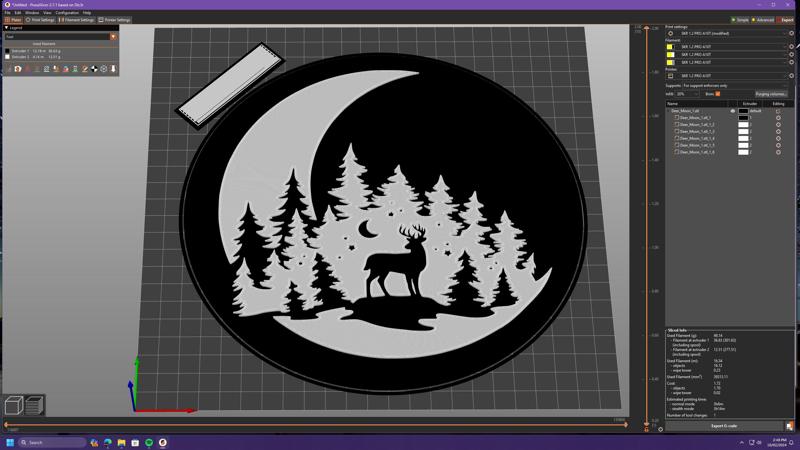 Deer in the Moon Light