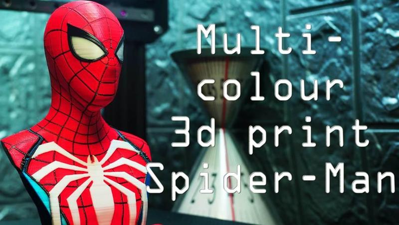 Multicolour Spider-Man PS4 Bust – Advanced Suit MMU