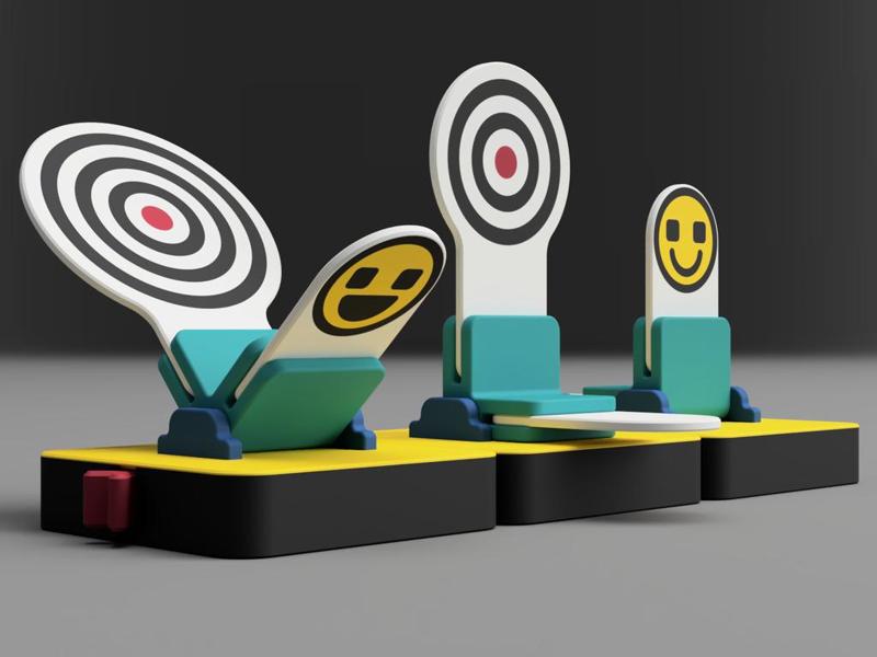 Folding targets for Nefr or Airsoft and more