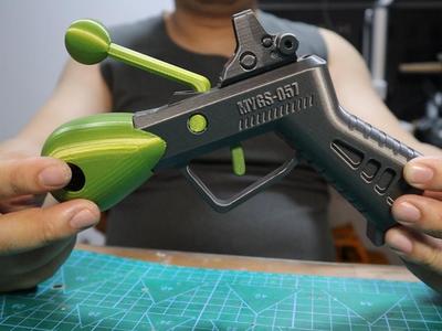 Cyberpunk Merit Wooden Fish Gun Fidget Toy
