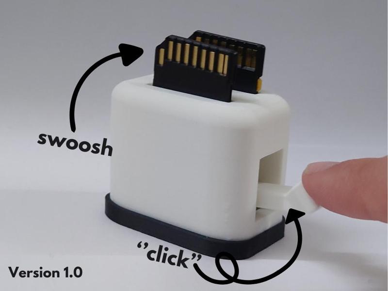 SD Card Toaster! Print in place – Holder