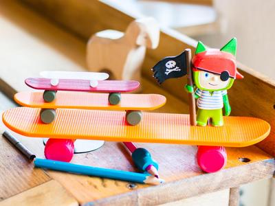Robust Finger Skateboard V2 – Durable, Rollable, Fully printable & Skaleable!