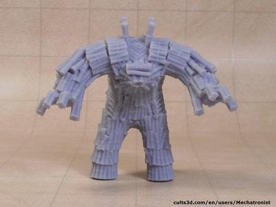 Walking Archive MTG Scroll Golem Miniature