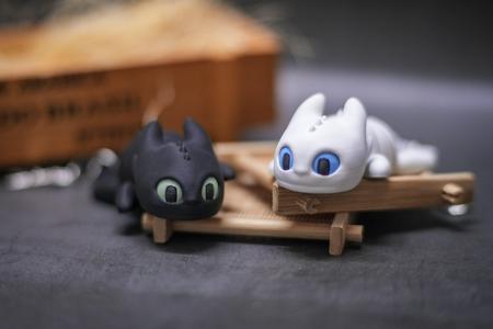 Baby Toothless and Light Fury (Articulated)