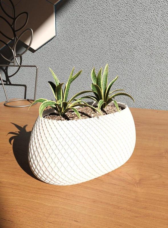 Planter Pot STL 3D Print File v.5, Digital Download for 3D Printing, Home Decor Planter Pot for Plants & Flowers