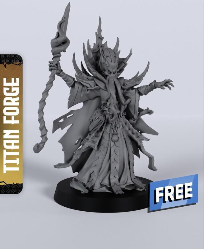 F Mindflayer Supreme – With Free Dragon  – 5e DnD Inspired for RPG and Wargamers