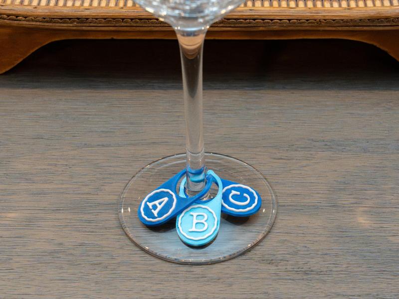 Alphabet Wine Glass Charms