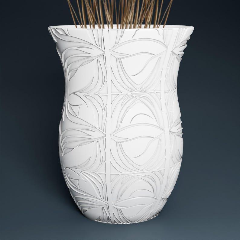 Modern Vase STL 3D Printer file, instant download, unique home decor