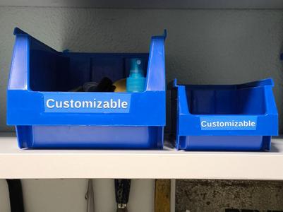 Customizable Drawer and Box Labels