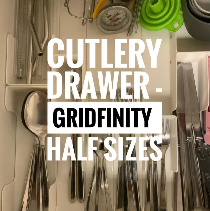 Gridfinity Kitchen Drawer (half sizes)
