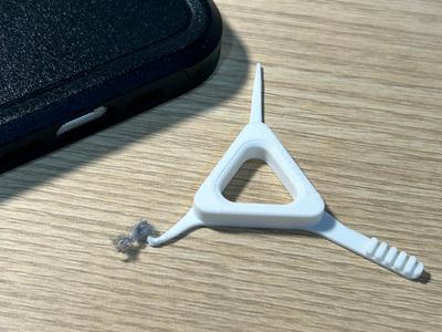 3-Sided Charge Port Dust and Lint Cleaning Tool