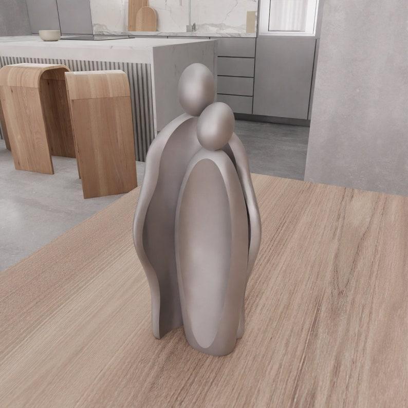 3D Man and Woman Figure Decor with 3D Stl File & Couple Gift, Valentine Gift, 3D Printed Decor, Valentine Decor, Couple Art, Couple Decor