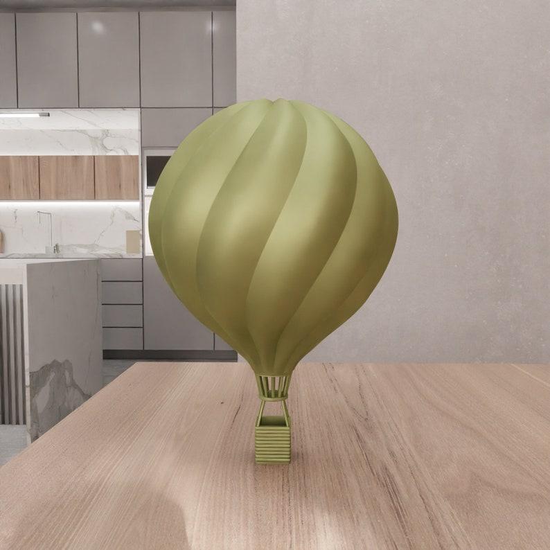 3D Hot Air Balloon Decor with 3D Stl File & Balloon Gift, 3D Printed Decor, Gift for Kids, 3D Printing, Air Balloon, Kids Toy, Cute Balloon