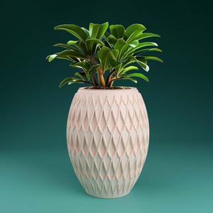 Plant pot with drainage 3D Printer STL file: instant download, Plant lady gift