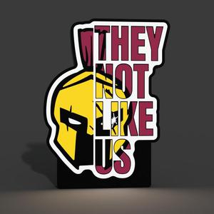 They Not Like Us Gladiator Lightbox LED Lamp