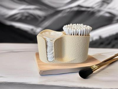 Cotton pad and Q-tip dispenser