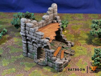 Ruined Town – Set of scenery – Free building