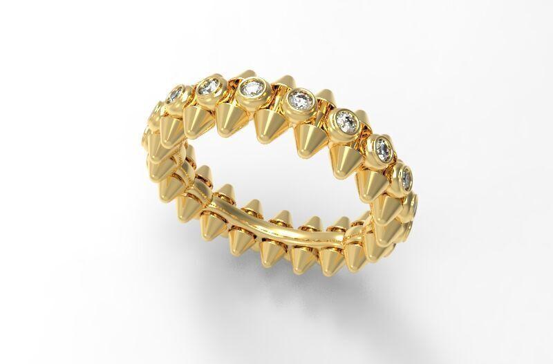 Diamond Clash Ring 18mm