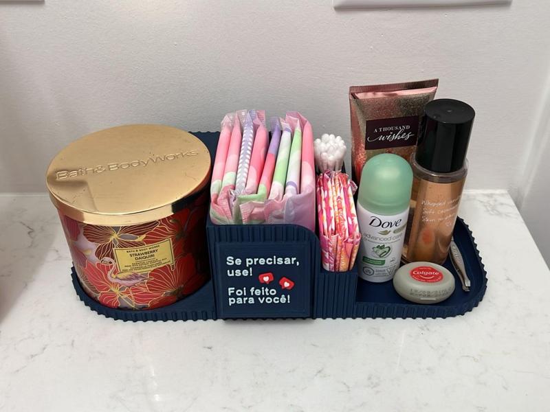 Toilet tray for guests
