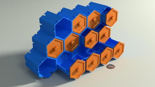 Honeycomb drawer organizer