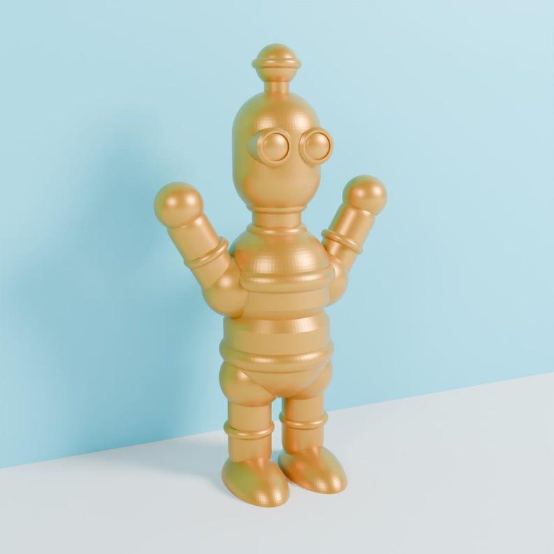 3d printer file stl cute happy robot toy idea