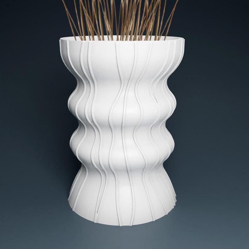Modern Vase STL 3D Printer file, instant download, unique home decor
