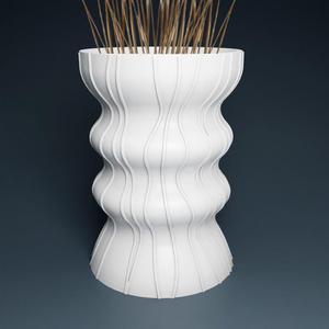 Modern Vase STL 3D Printer file, instant download, unique home decor
