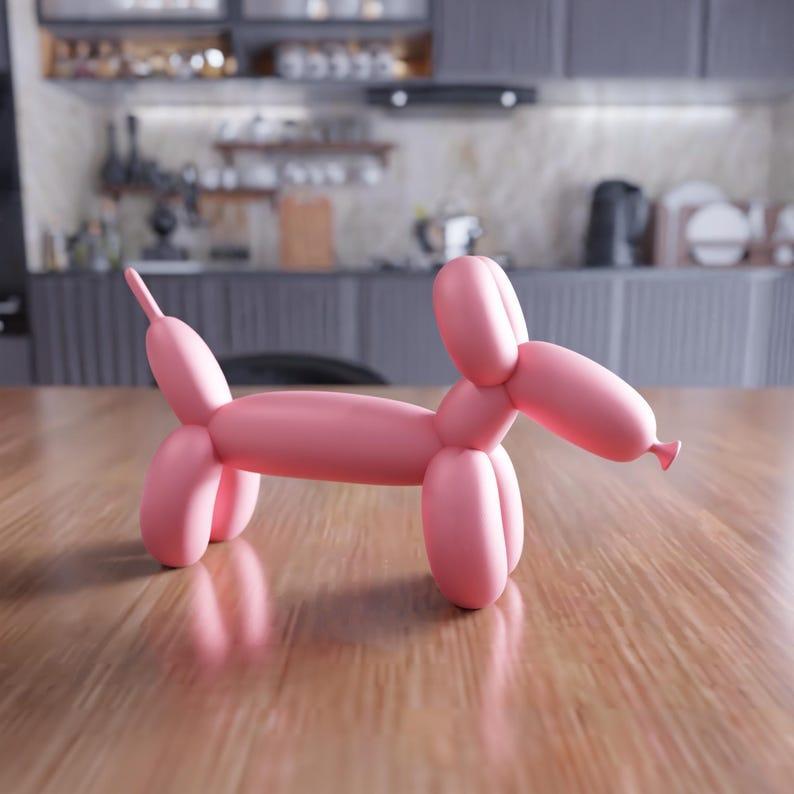 3D Sausage Dog Balloon Figure as Stl File & Sausage Dog Gifts, 3D Printing, Animal Print, Balloon Gift, Gift for Kids, Balloon Decor