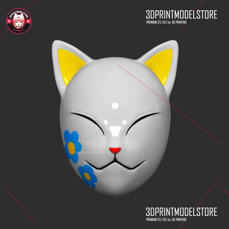 Demon Slayer Makomo Mask Kimetsu no Yaiba Cosplay